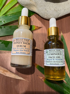 Luminous Face Oil and Honey Balm Set